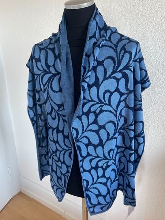 Colora Schal, Dunkelblau/Mittelblau, NEU