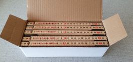 Meterstab aus Holz (Rotbuche), 10er-Pack