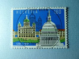 1991 Gemeinschaftsausgabe USA CH  811 ET Vollstempel