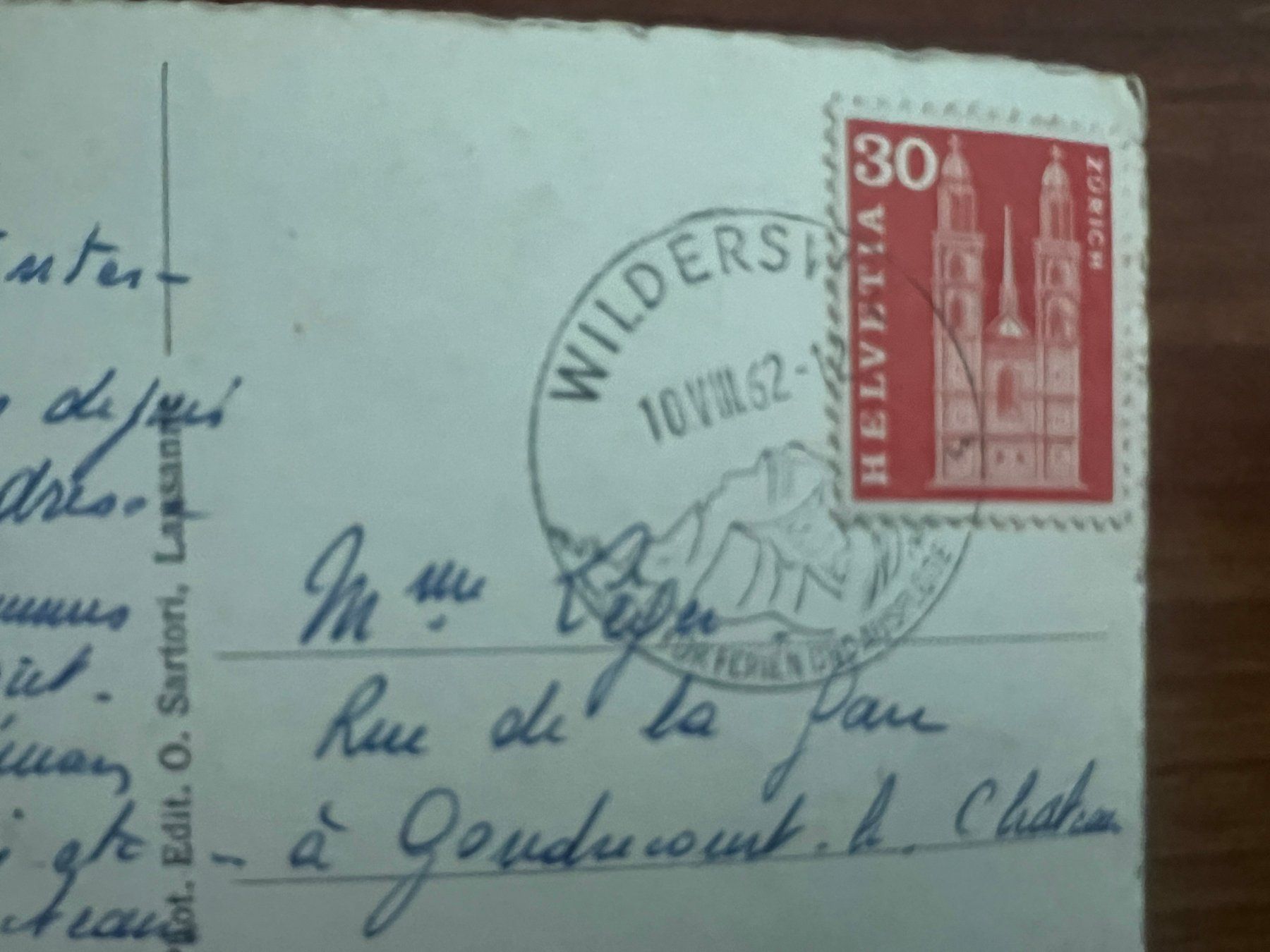 Ansichtskarten: AK    1962 Freiburg  (G3086) – Gebraucht aus Hinwil von Sidi4 1