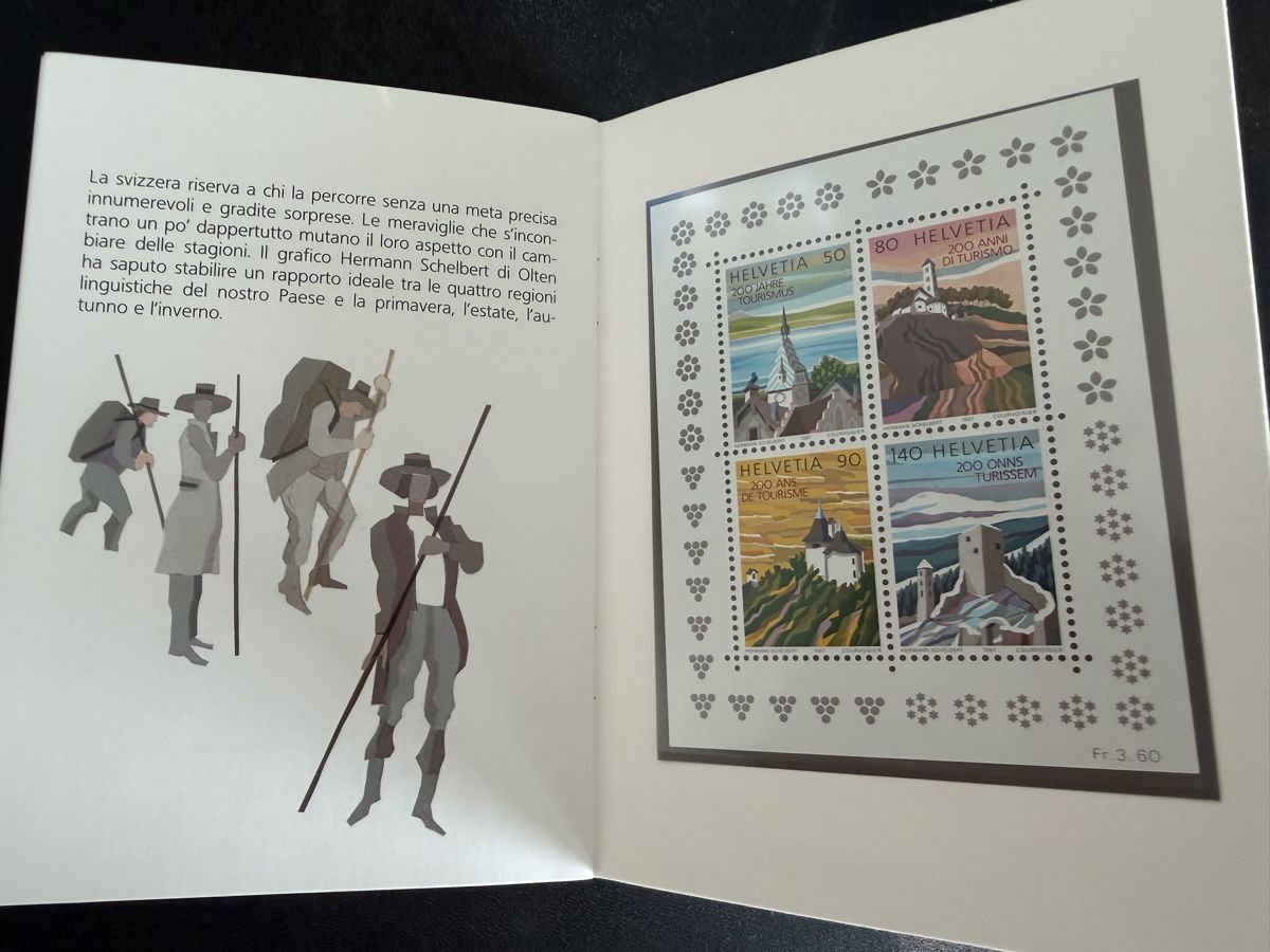 Tutti i francobolli: PTT Souvenir 200 Jahre Tourismus Version I und E postfrisch – Nuovo (secondo la descrizione) da Hölstein venduto da luc_lx8k 6