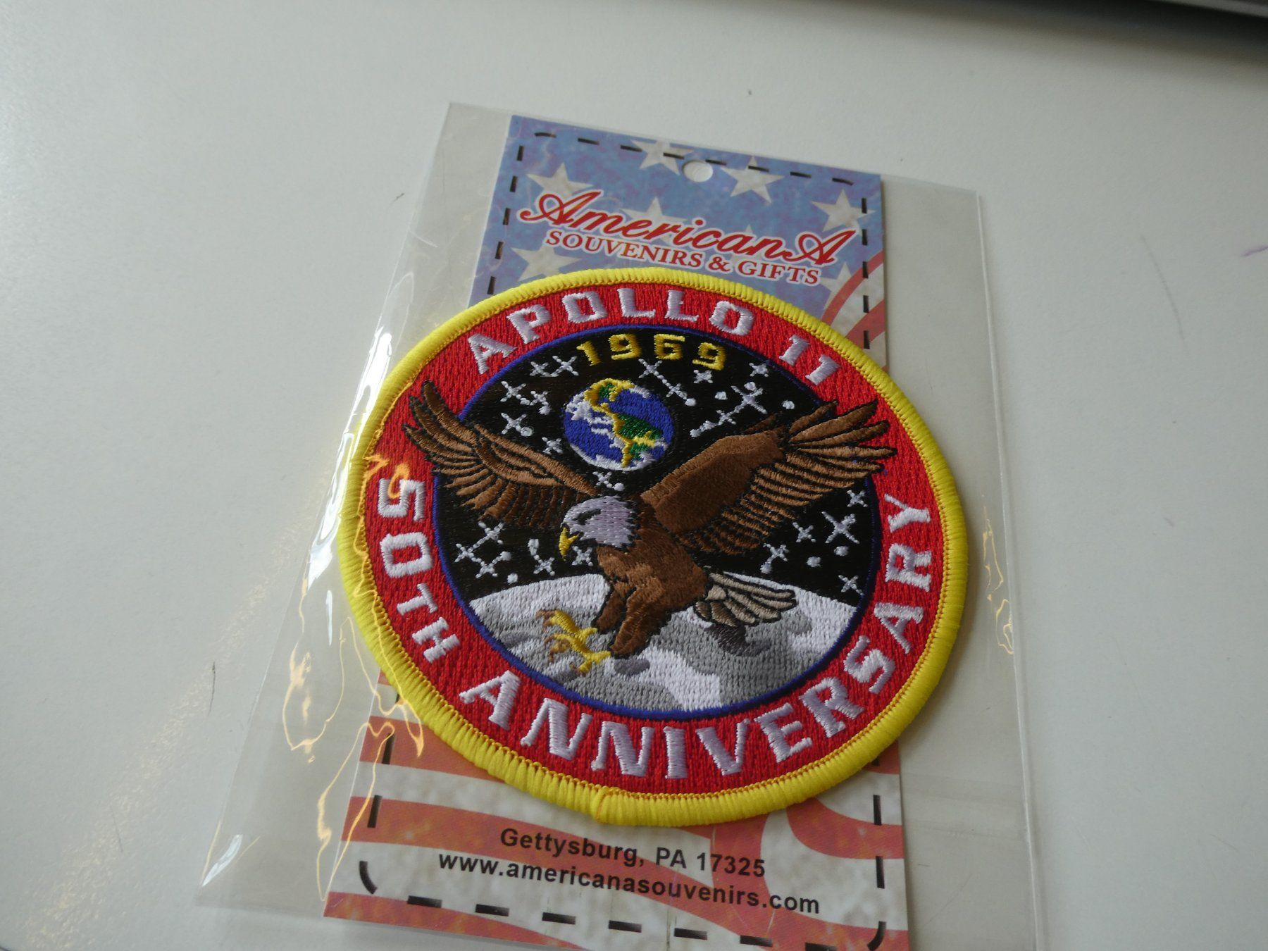 Placchette & Badge: USA gesticktes Abzeichen  10mm, Apollo 11 – Nuovo (secondo la descrizione) da Hinterforst venduto da Rohusri