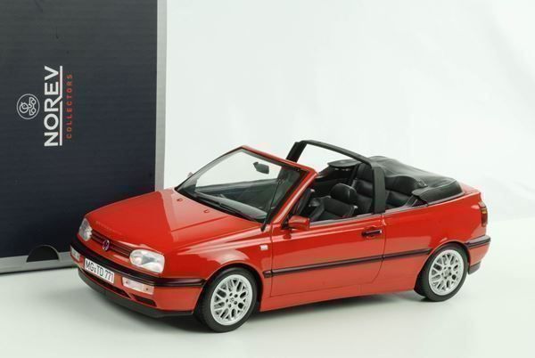 Volkswagen Modellini d'auto: VW GOLF III CABRIO 1995 ROT 1:18 NOREV – Nuovo e nell'imballaggio originale da Suhr venduto da Moebelsiralfred 2