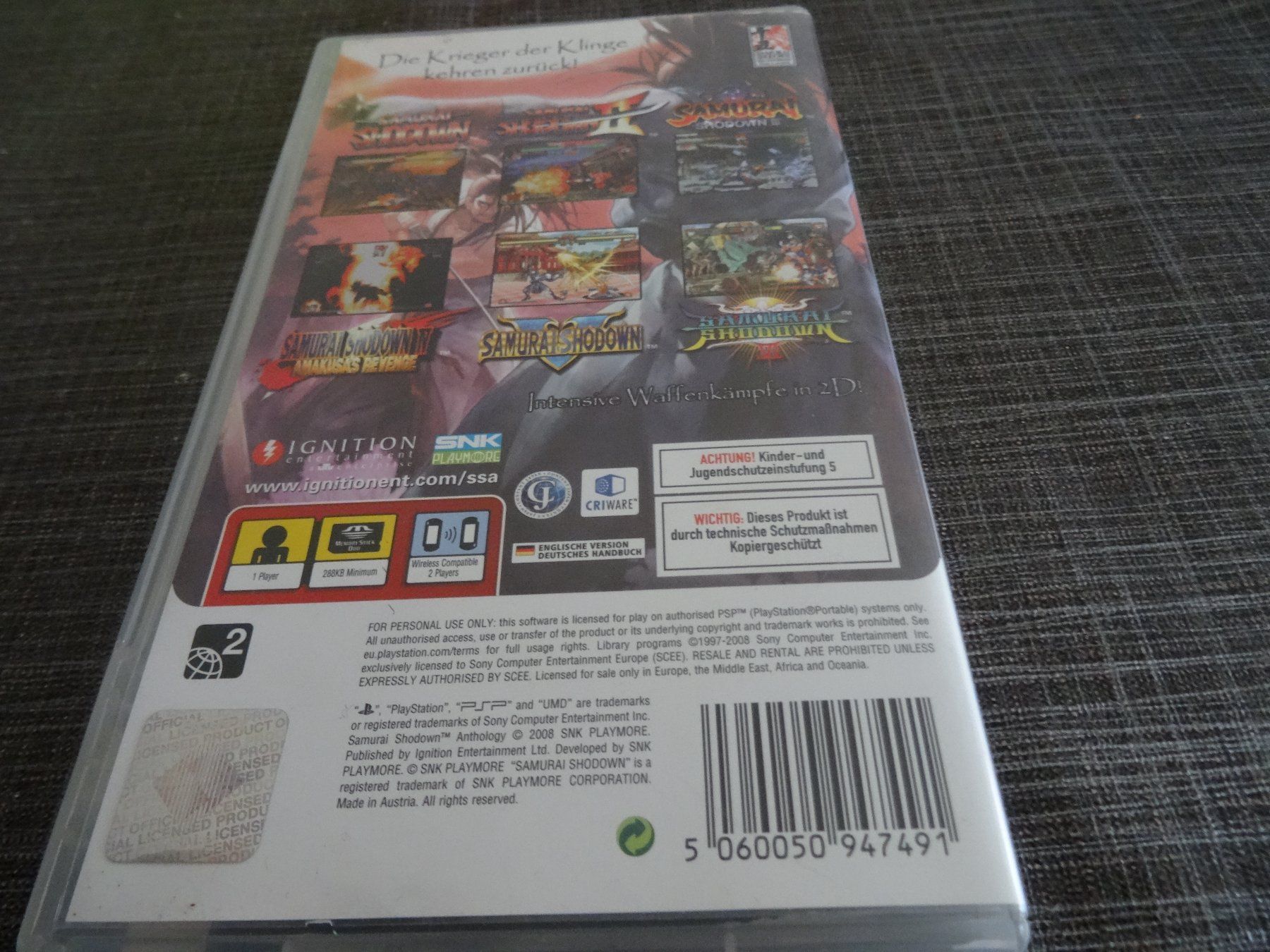 Giochi: Samurai Shodown Anthology PSP – Usato da Olten venduto da Disc-Ausverkauf 2
