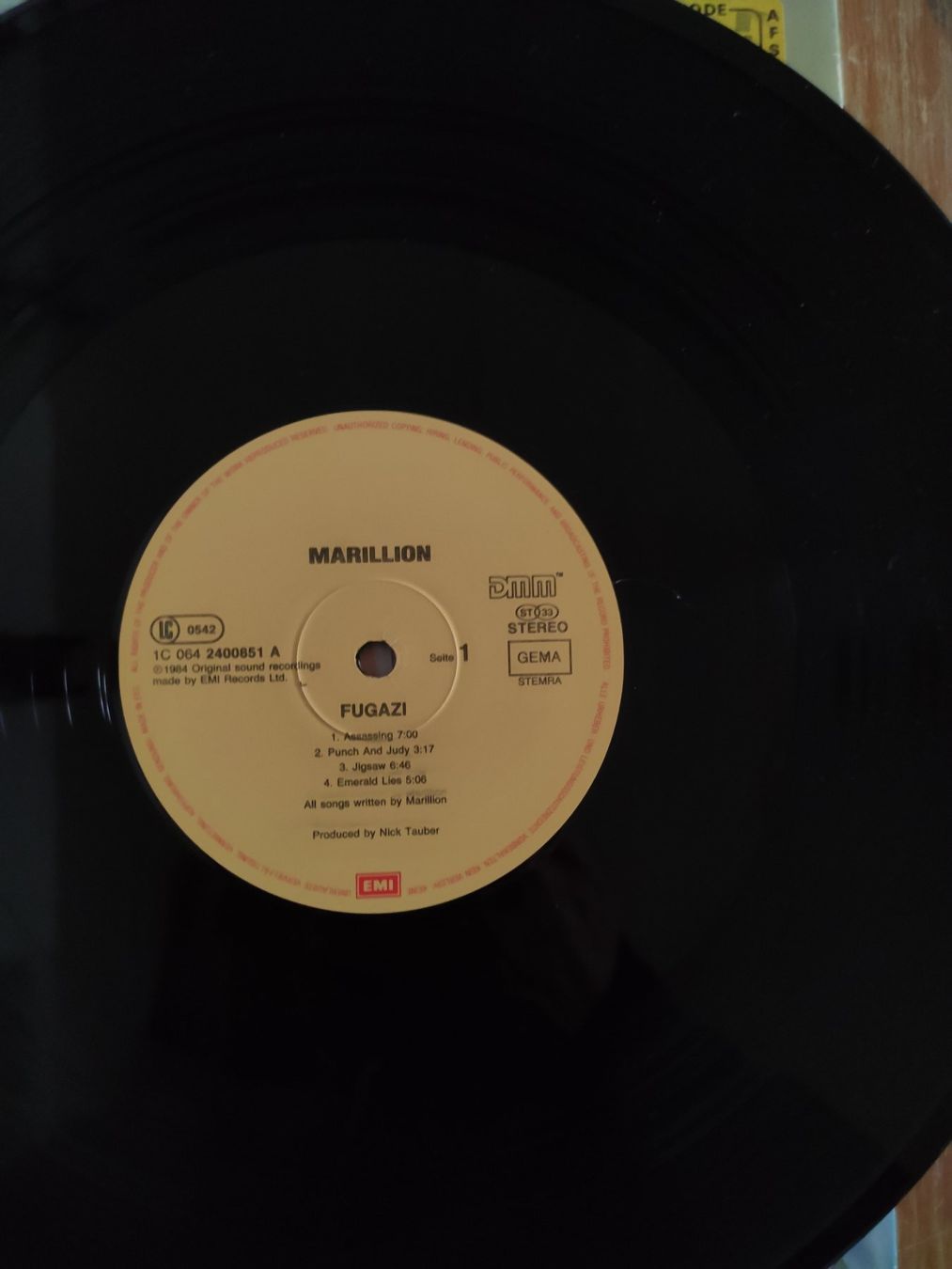Schallplatten: Marillion Fugazi – Gebraucht aus Zürich von hugolitto 1