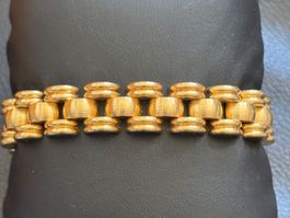 Bracelet vintage couleur or - accessoire d'été chic! 19cm
