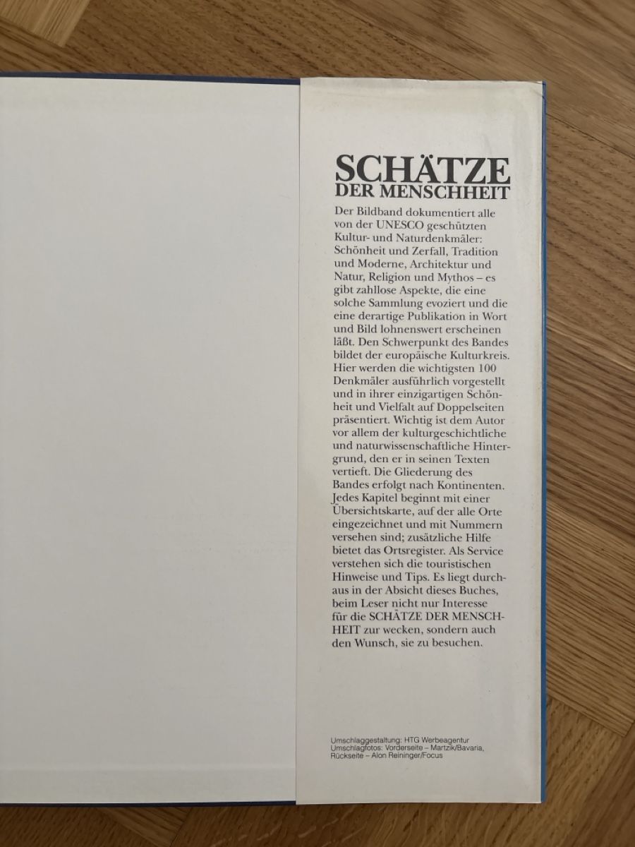 Bücher: Schätze der Menschheit – Gebraucht aus Zürich von valerio31 4