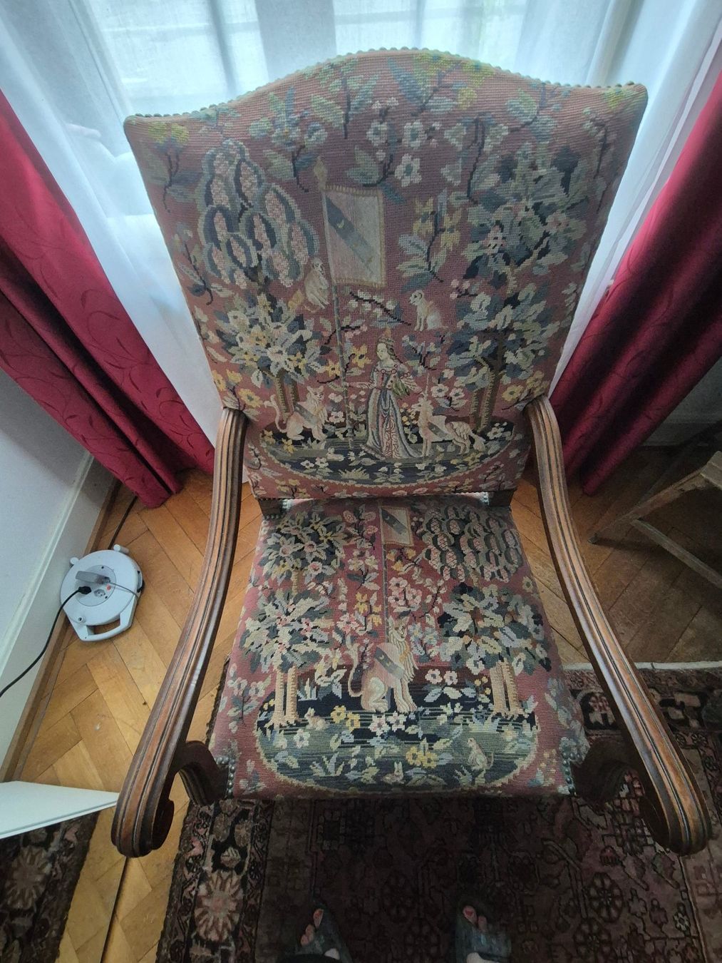 Sedie: Schöner Gobelin-Stuhl (Gebraucht) – Usato da Riehen venduto da Gatzgi