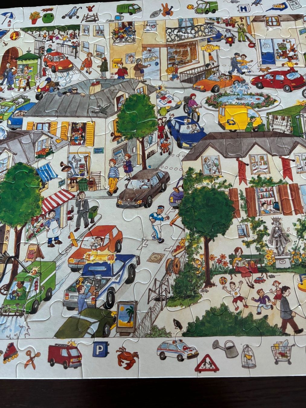 Puzzle: Die Stadt   Puzzle mit Poster, 100 Teile – Usato da Horw venduto da Luki49 5