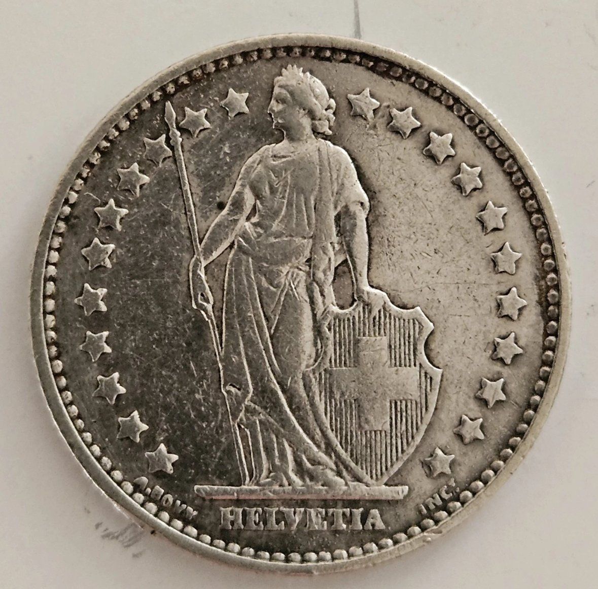 Tutti le monete: 1875 1 Franken -vz – Usato da Kirchberg SG venduto da Zenhad69 1