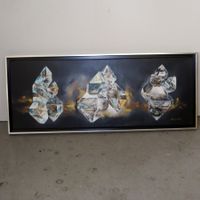Original-Oelgemälde 'Bergkristalle' - direkt aus dem Atelier