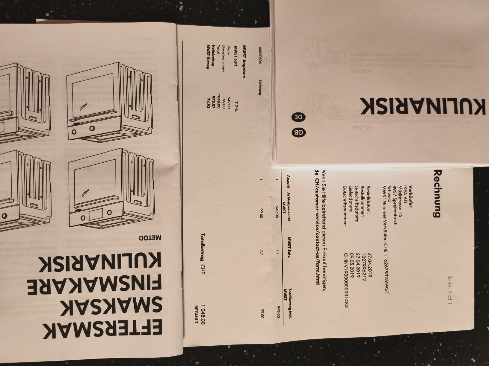 Ikea Küchengeräte:  Backofen/Dampfgarer Kulinarisk – Gebraucht aus Bösingen von sarubo 2