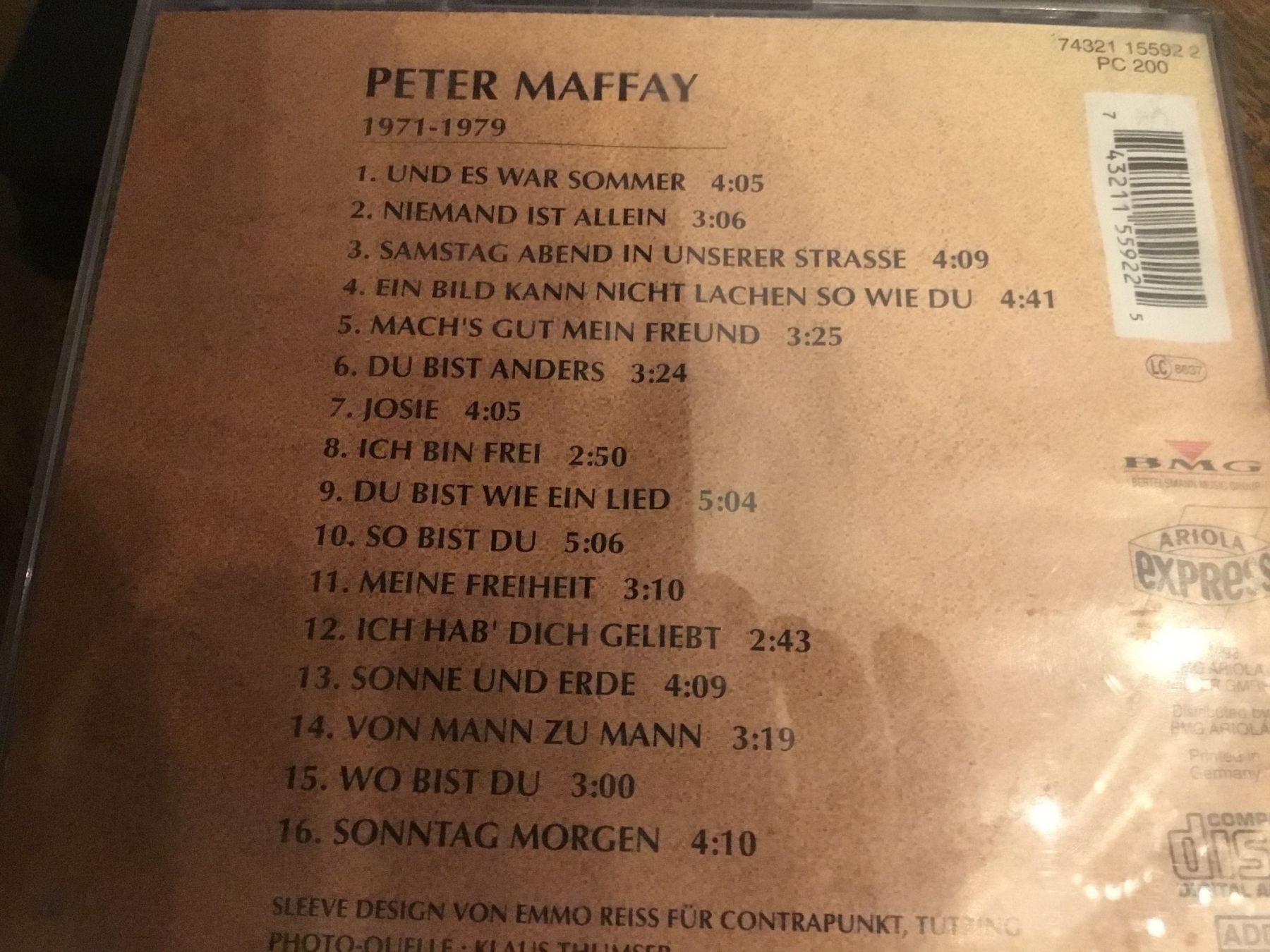CD: Peter Maffay CD 1971-1979    🎸 – Usato da Thierachern venduto da sweden08 1