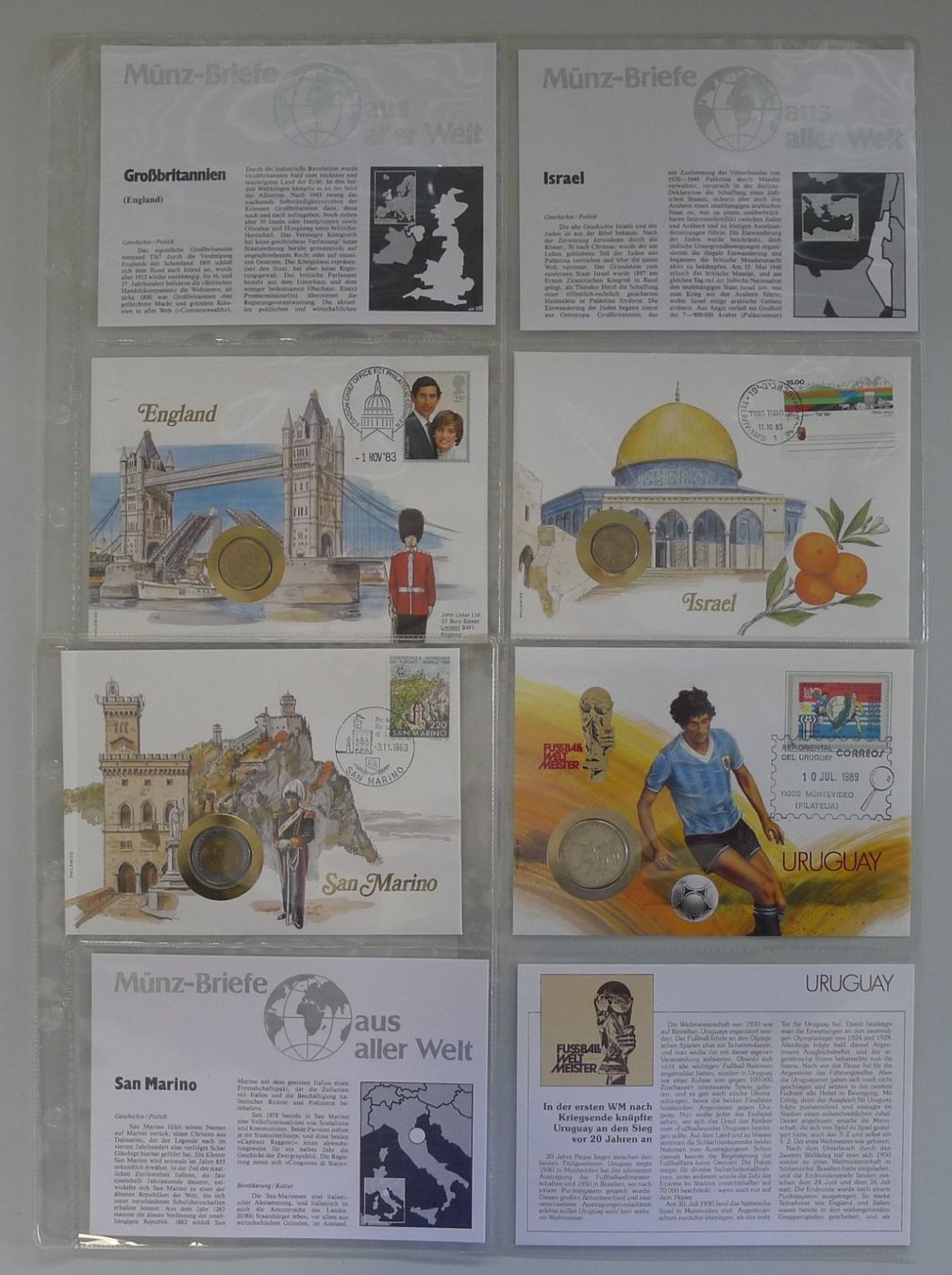 Tutti le monete: 1983-1995, Numisbriefe: Ordner mit 24 Briefen & Blättern – Usato da Sursee venduto da Luzernerraute 2