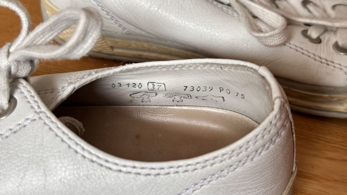 Gabor Scarpe da donna: Gabor Sneaker Leder weiss Grösse 37 – Usato da Bern venduto da WiederWert 3