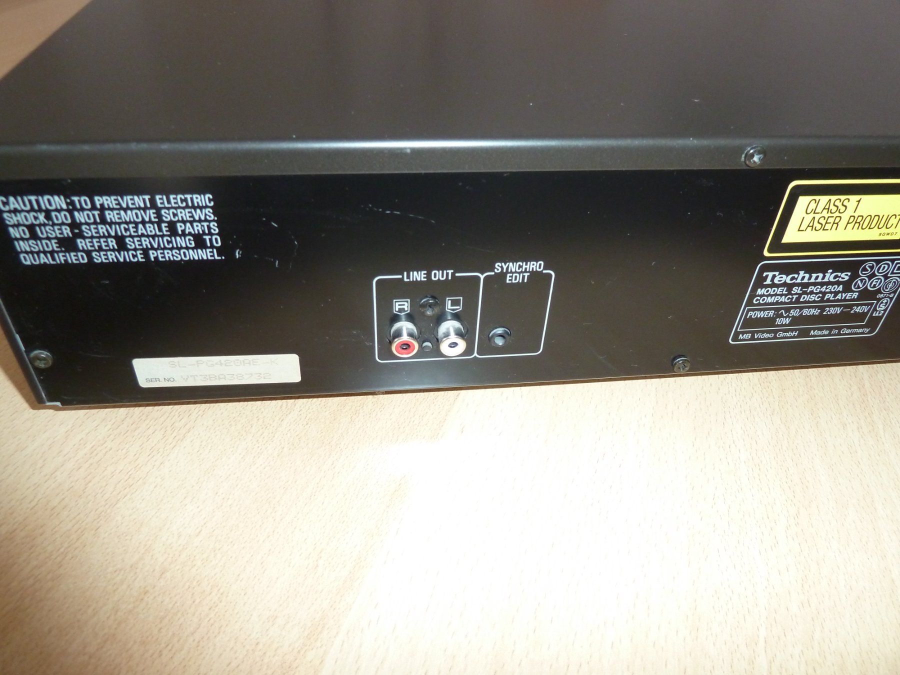 Technics Multimediaplayer & Streamer: TECHNICS CD Spieler / SL-PG 420 A – Gebraucht aus Basel von kapi5454 3