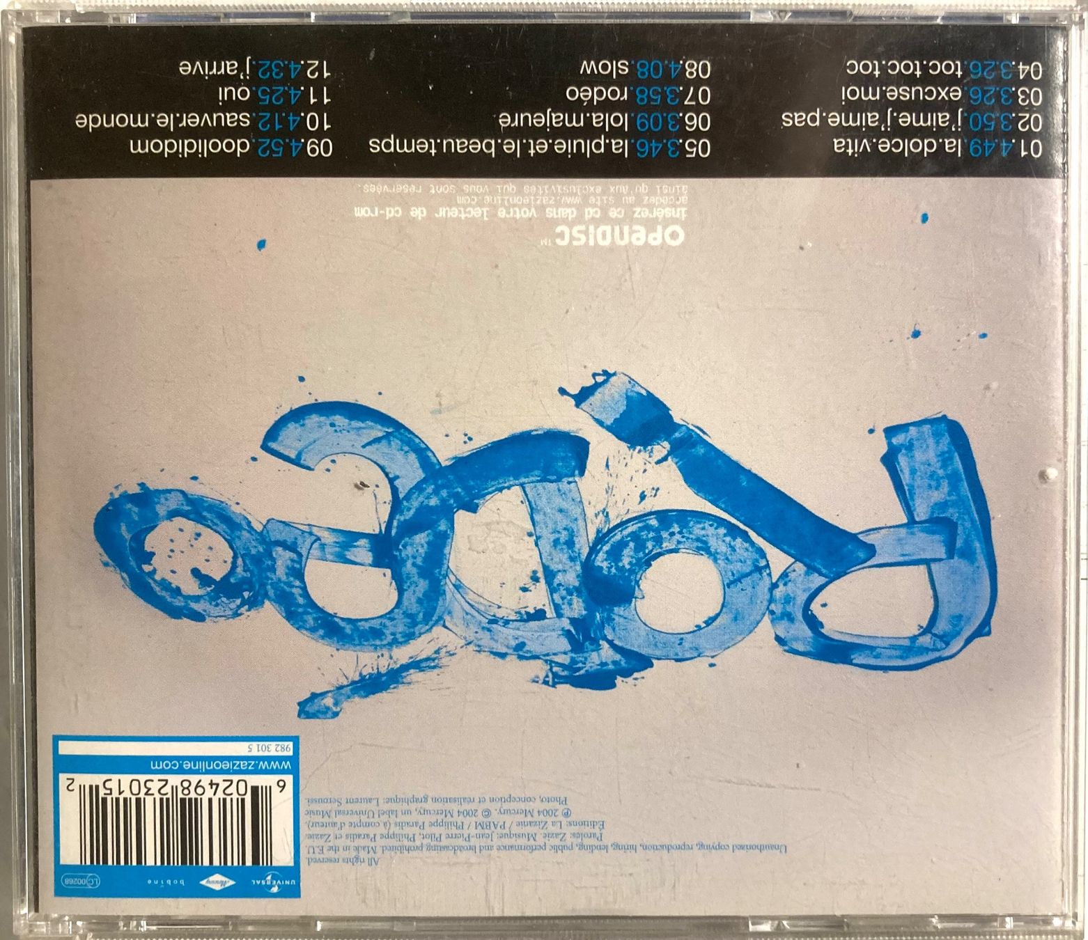 CD: ZAZIE - RODÉO – Usato da Poliez-Pittet venduto da Newtown-Records 1