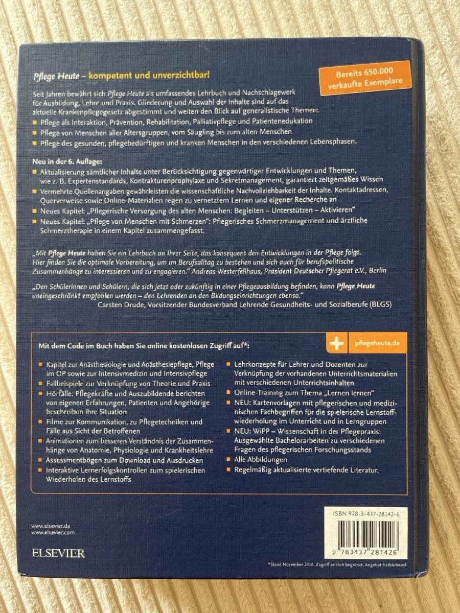 Libri: PFLEGE HEUTE 6. Auflage – Usato da Zürich venduto da Julia19952 1