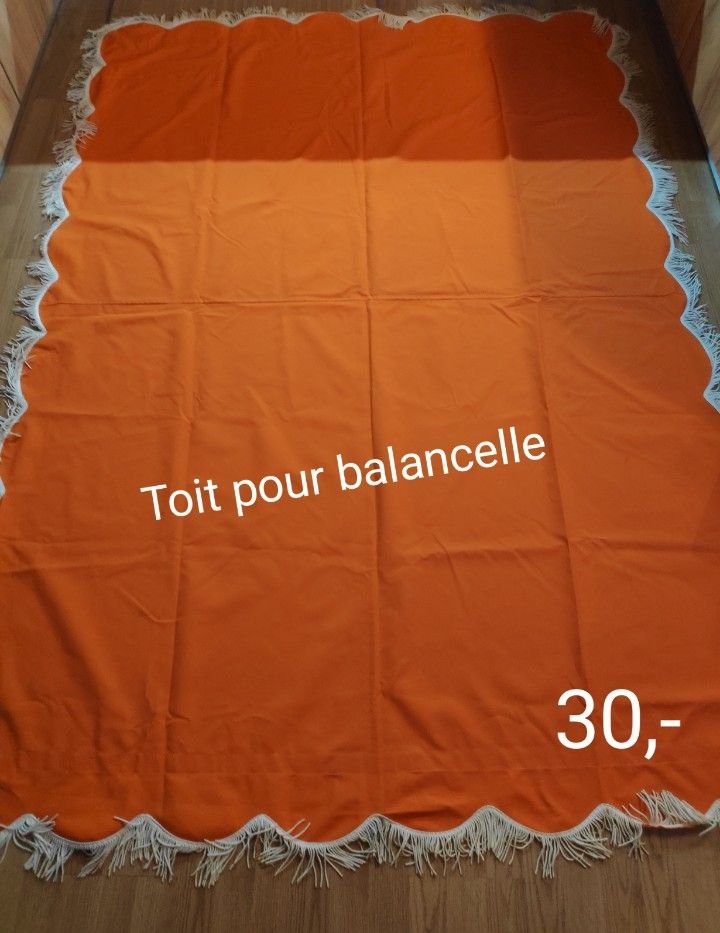 Biancheria da letto: Toit de balancelle imperméable orange 2,38m/1,65m – Usato da Couvet venduto da fat_kyl7