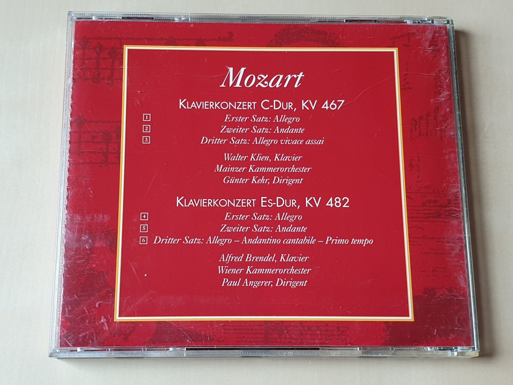 CD: Mozart Klavierkonzert 467 & 482 – Usato da Stansstad venduto da collectorsshop 1