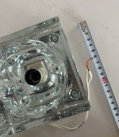 4 Glass handblown vintage designer ice cube wall lamps