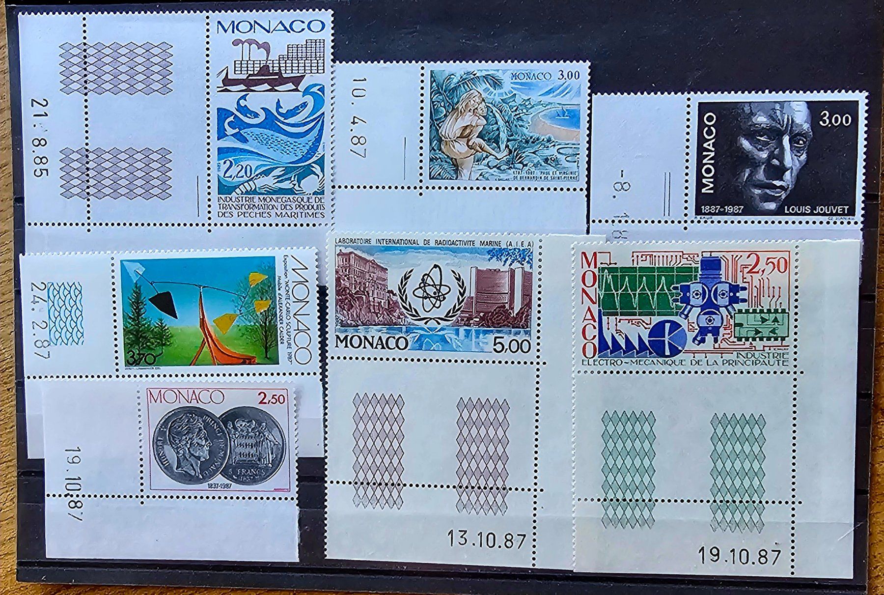 Tous les timbres: MONACO coins datés ** 1985, 1987 – Neuf (Voir description) à Les Valettes par Nuba1