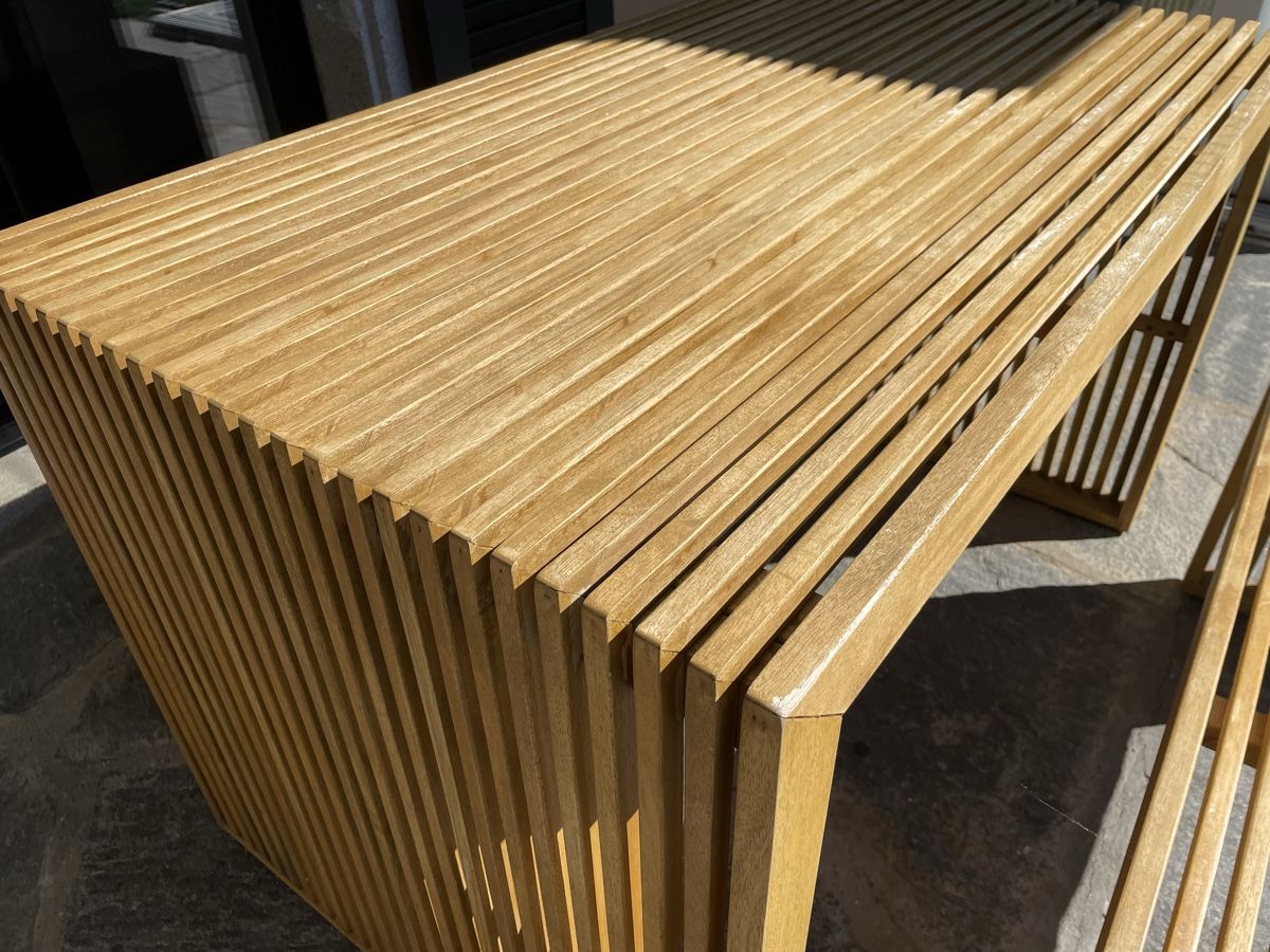 Giardimo Set di tavolo e panche: Giardimo Les Arcs – table + banc + 2 tabourets – Usato da Grandvaux venduto da fred1700 2