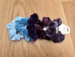 Haargummis Samt 5 Stk. Scrunchies Neu!