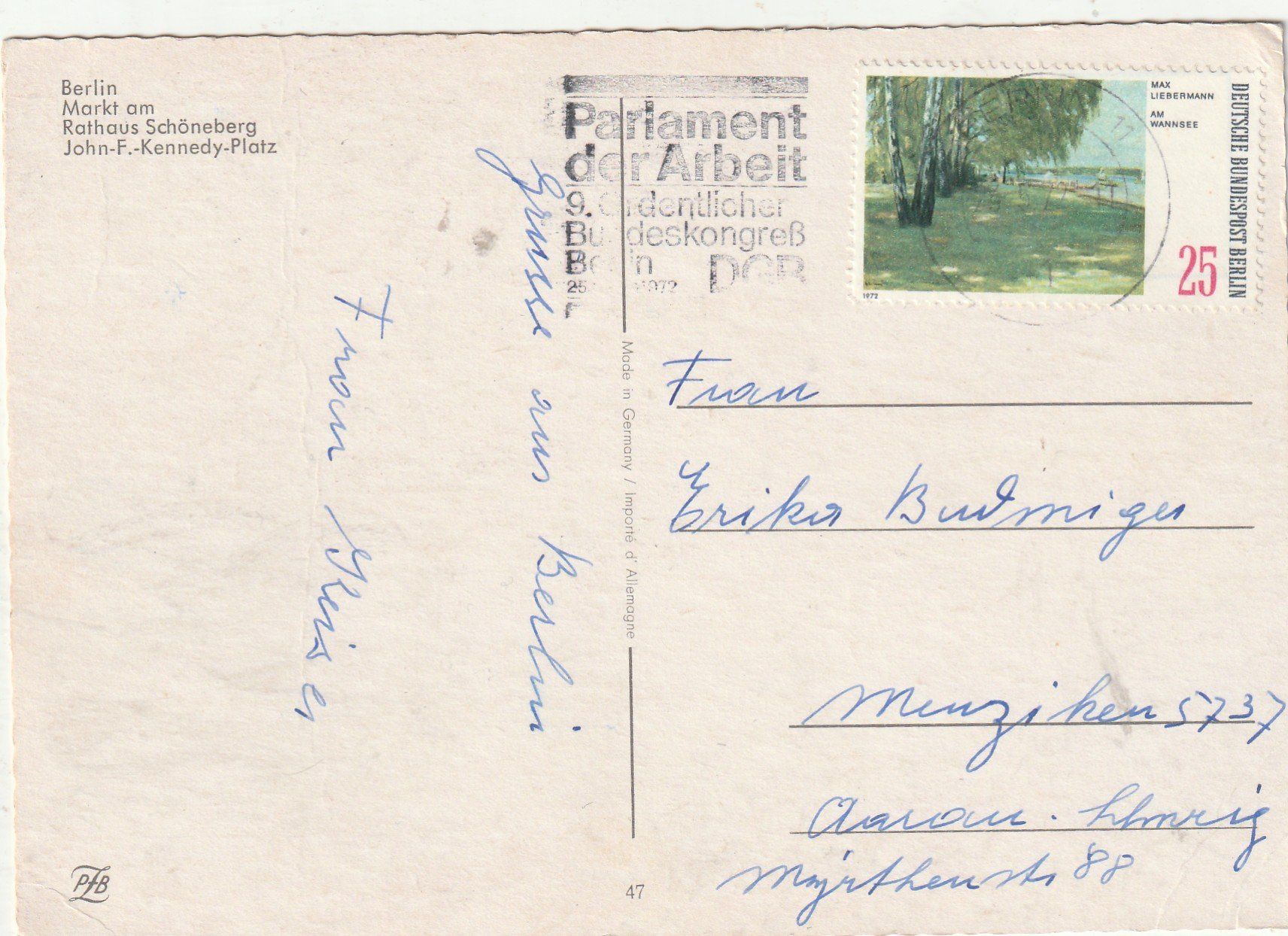 Cartoline postali: Berlin Markt – Usato da Lumbrein venduto da made02 1