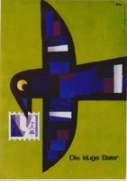 DIE KLUGE ELSTER 1957 Piatti - Original Plakat