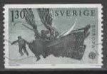 SCHWEDEN 1970  EUROPA top Motivmarke stürmische See    (18
