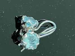 Ohrringe mit Aquamarin und 925 Silber