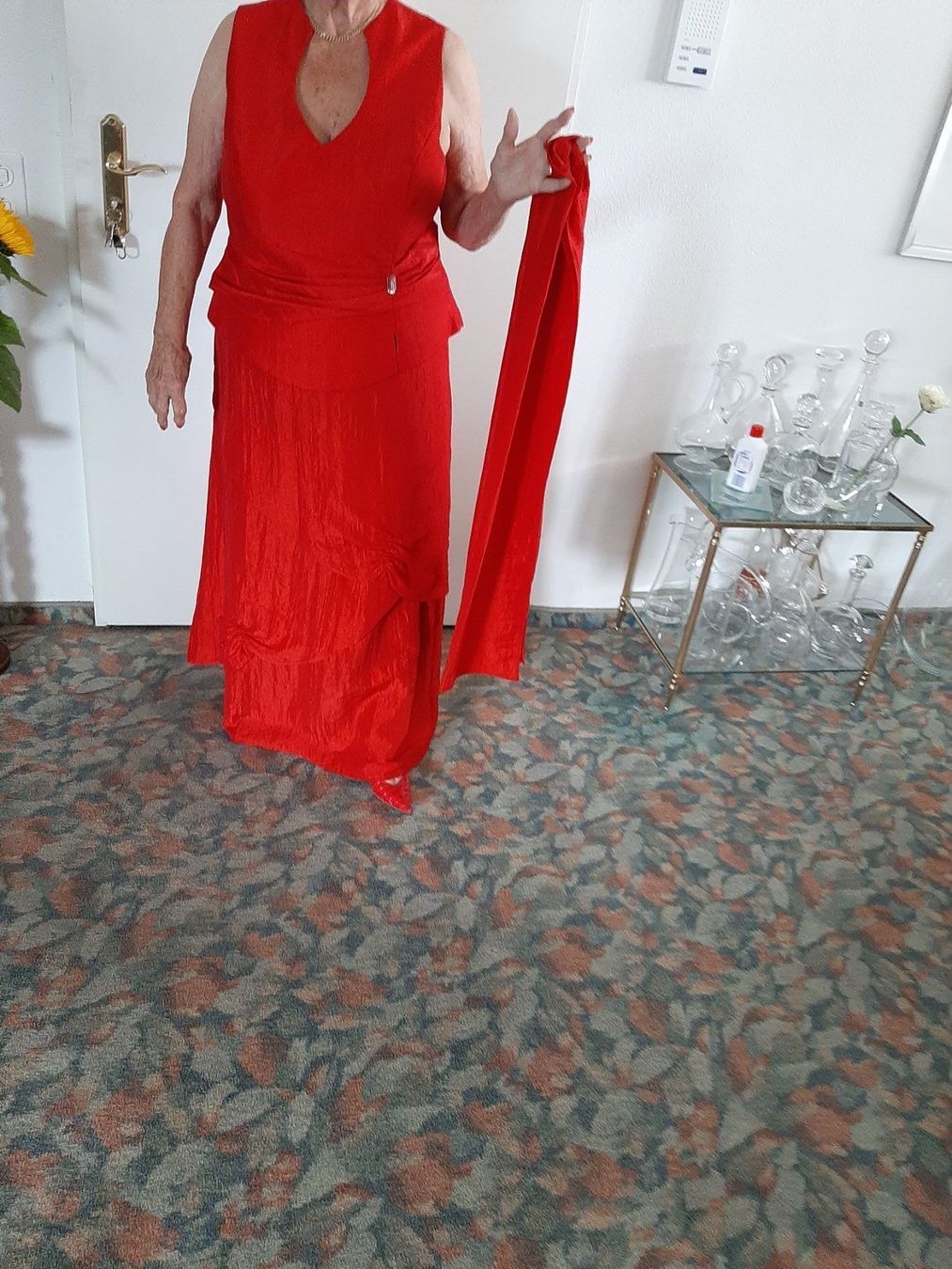 Robes: Langes 2tl. Partykleid  plus Stola  ROT – Neuf (Voir description) à Meilen par nero108 1