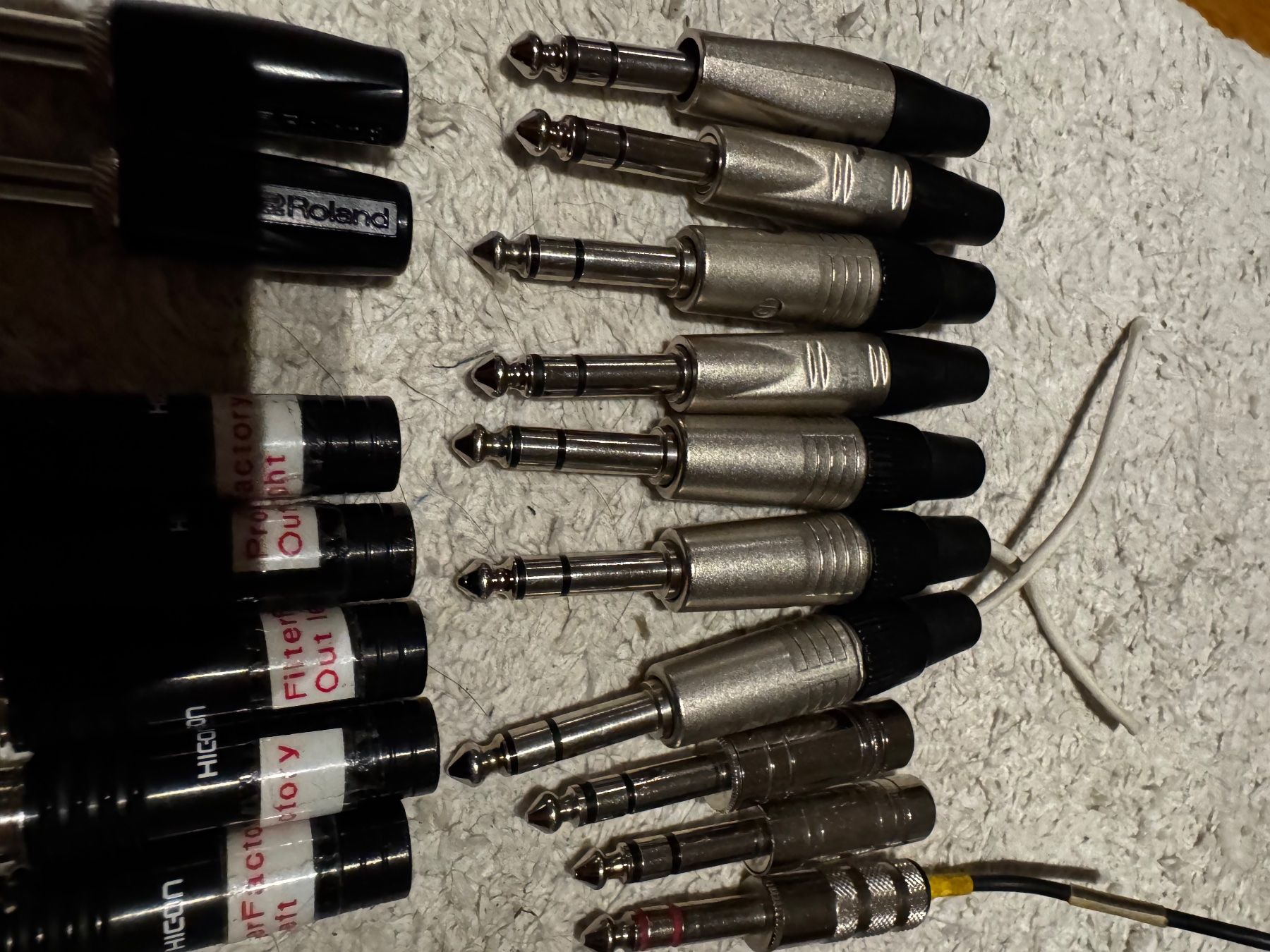 Neutrik Cavi: 17 x TRS Klinke Stecker gemischtes Set – Usato da Zürich venduto da 1cut2 2