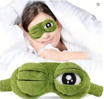 Pepe Frosch Schlafmaske mit konfigurierbaren Augenliedern :)
