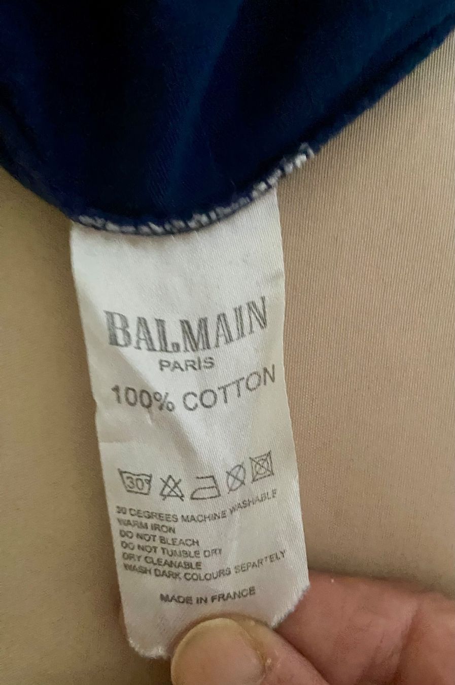 Balmain T-shirts: Balmain Tshirt dunkelblau – D'occasion à Zürich par Sol65 5
