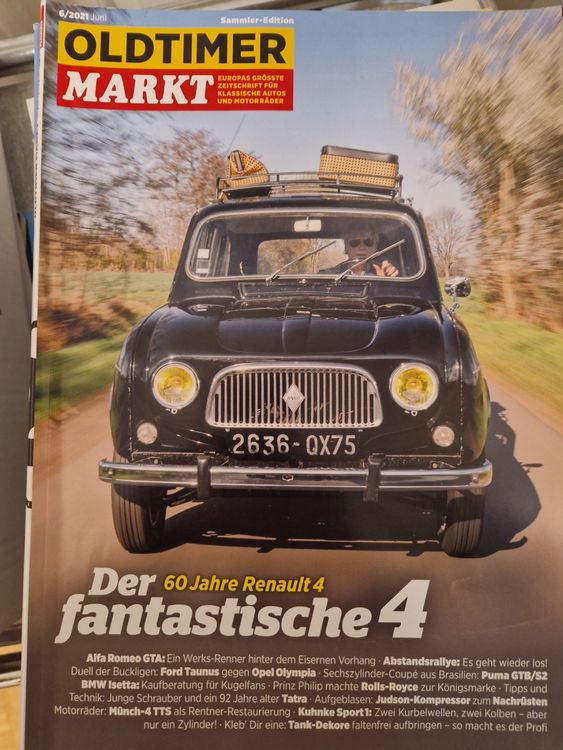 60 Jahre Renault 4 Alfa GTA Puma GTB/52 Münch 4TTS Tatra