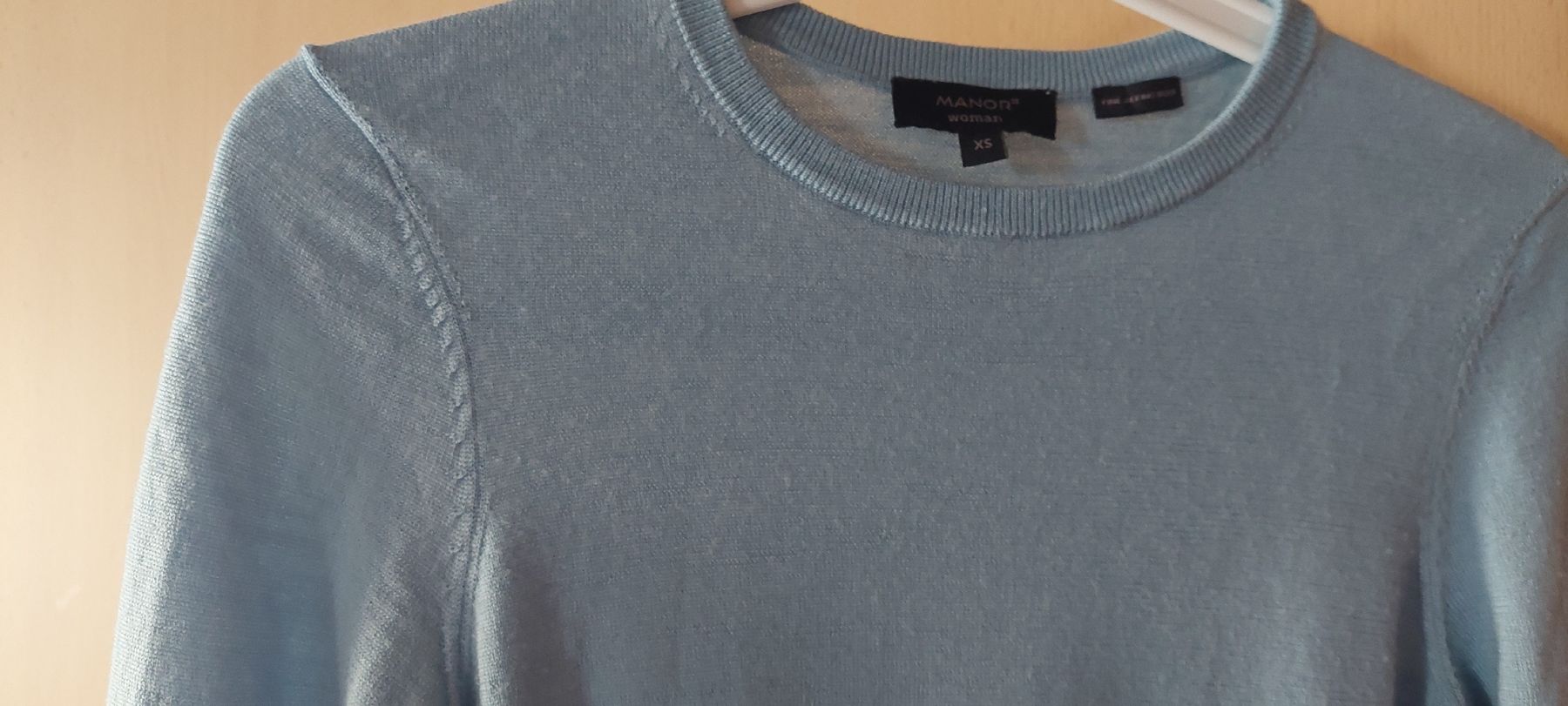 Manor Pullover & Sweatshirts: Feinstrick Pullover hellblau MANOR (XS) - Merinowolle – Gebraucht aus Schmidrüti von Novemberchind 3