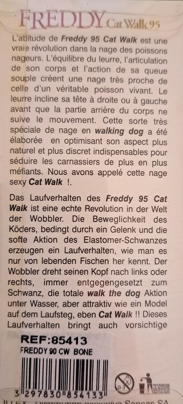 Köder: Illex Freddy Cat Walk 95 mm Bone – Neu und originalverpackt aus Fribourg von versus702 1