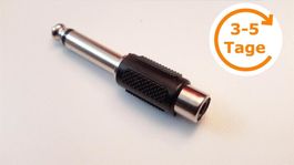 Adapter 6,3 mm Klinke auf Cinch Mono