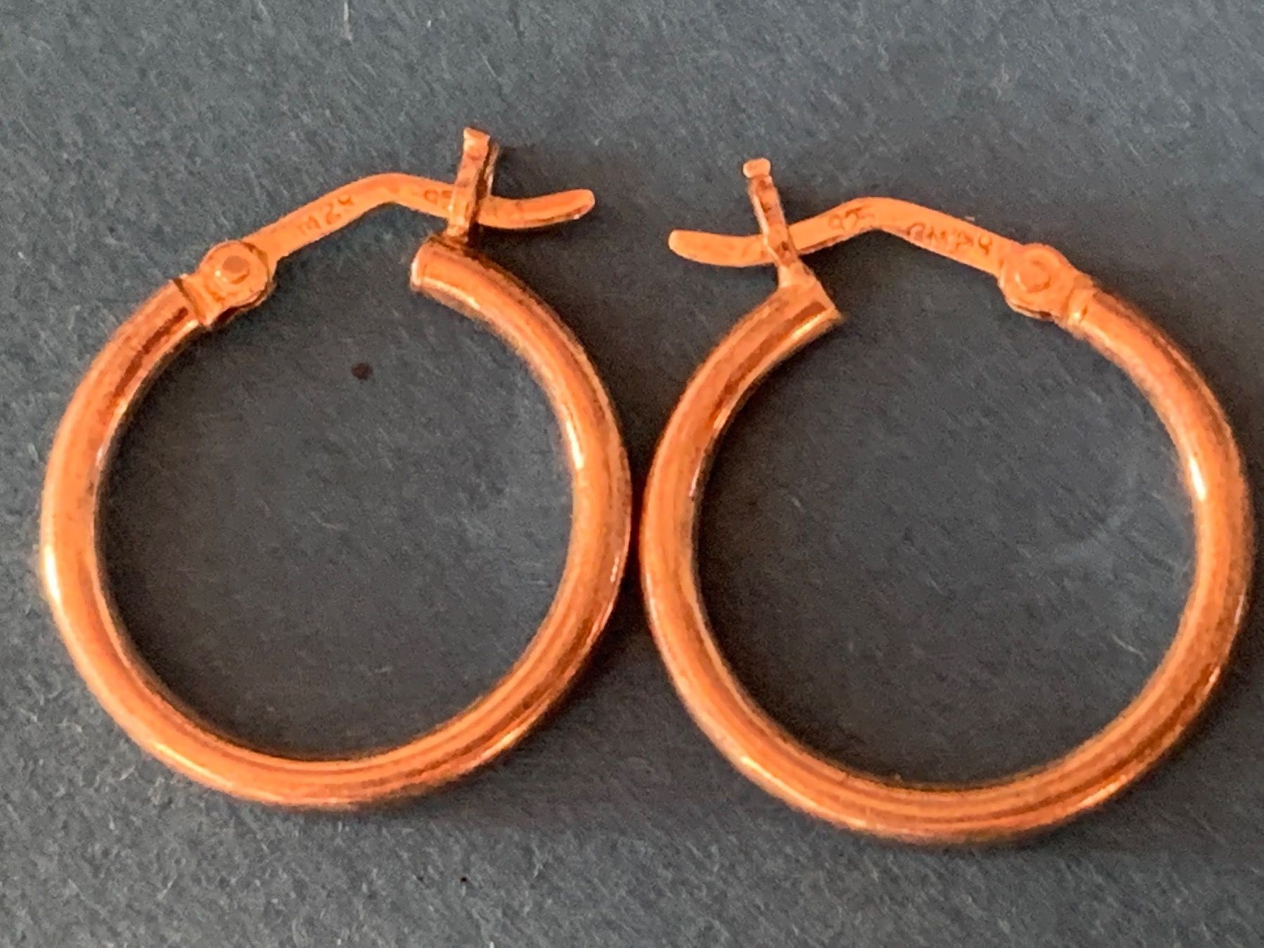 Ohrringe & -stecker: Kreolen Silber (2cm) stabil – Gebraucht aus Dittingen von Bijoubelle 5