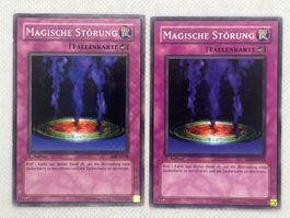2x Magische Störung Fallenkarte 1. Auflage