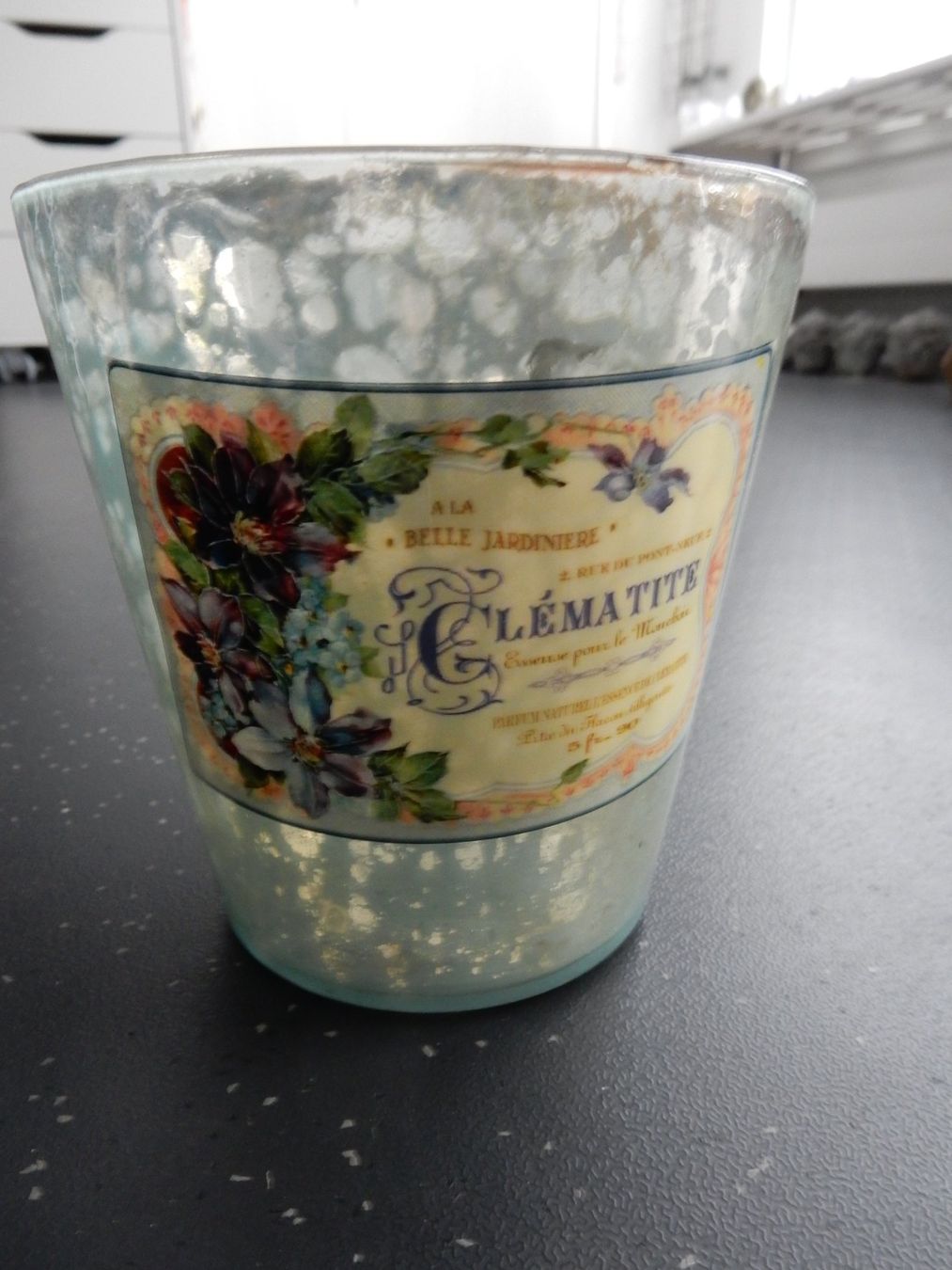 Vasi per fiori: Vintage Übertopf "Clématite" - Shabby Chic Glas Neu Cachepot – Nuovo (secondo la descrizione) da Jona venduto da simongarden 4