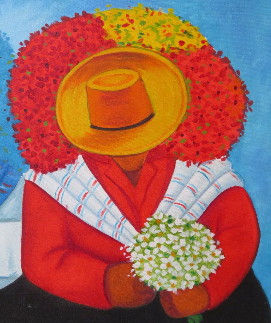 Gemälde: Acryl- / Ölgemälde "Blumenmarkt" nach E. Millones, 100x79 cm – Gebraucht aus Oberriet SG von ganesh435 3