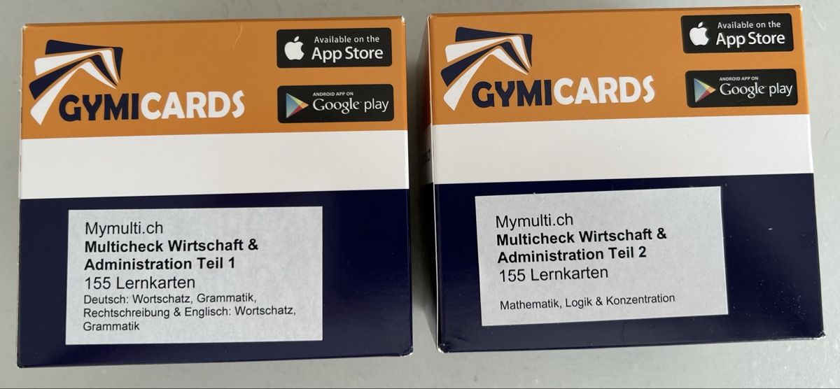 Libri: Gymicards Multicheck Wirtschaft & Administration – Usato da Schwerzenbach venduto da Cheers70