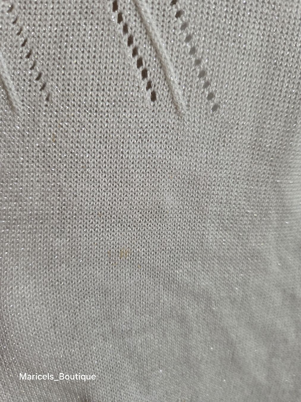 Bolero: Cardigan white short sleeves size S to M with glitter  – Usato da Winterthur venduto da Maricels_Boutique 6