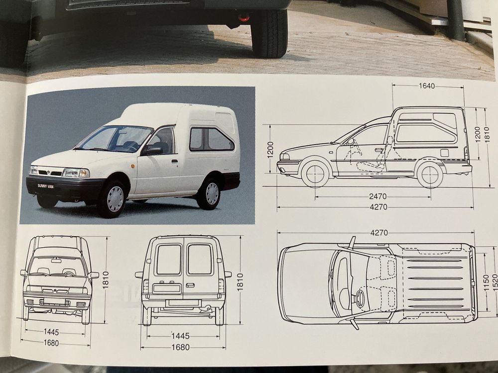 Nissan Sunny Van Faltprospekt 6 Seiten Juli 1992 Kaufen auf Ricardo