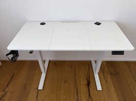 Elektrisch höhenverstellbarer Schreibtisch 120×60cm