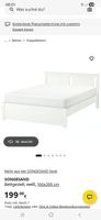 IKEA SONGESAND Bettrahmen 160x200 weiss