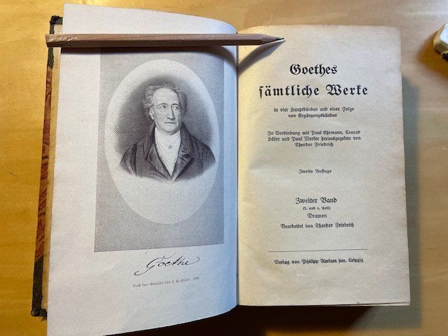 Libri: Goethes Sämtliche Werke - 4 vol de 1922 – Usato da Romanel-sur-Lausanne venduto da seb_9c2t 5